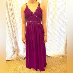 Beautiful magenta gown!